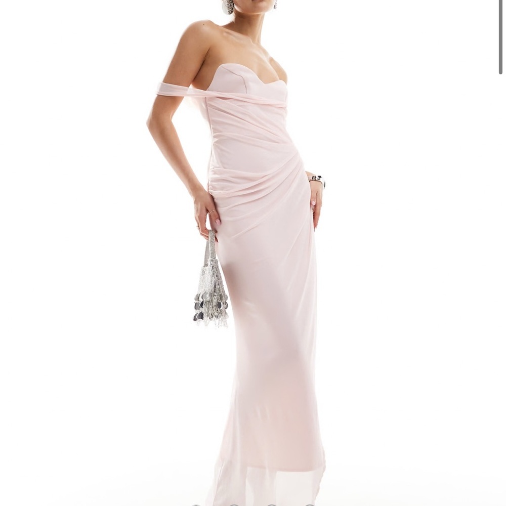 ASOS Strapless Blush Pink Dress